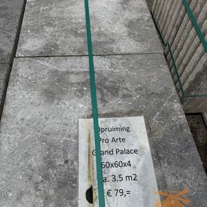 Opruiming ca. 3,5 m2. Pro Arte 60x60x4 Grand Palace
