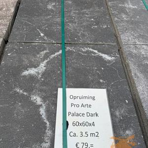 Opruiming ca. 3,5 m2. Pro Arte 60x60x4 Palace Dark