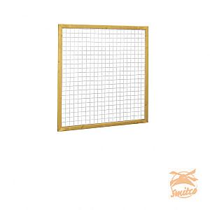 Betonijzer-Trellis Verzinkt In Raamwerk 180x180 cm.  Maas  7,5x7,5 cm.  W08317 =V