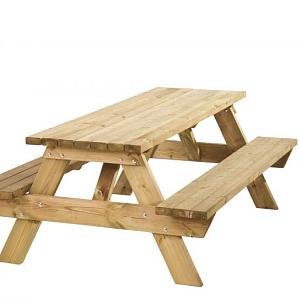 Picknicktafel Bobito, 42mm. Dik, Bladmaat 220x71cm.  W11024