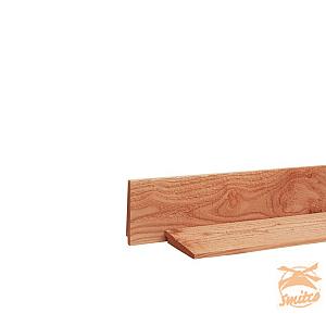 Douglas Zweeds Rabat 1 Zijde Geschaafd, 1 Zijde Fijnbezaagd 1,0-2,1x16,5x500cm. Onbehandeld  W40038