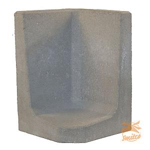 L-Element Hoeksteen Grijs 60x40x40cm