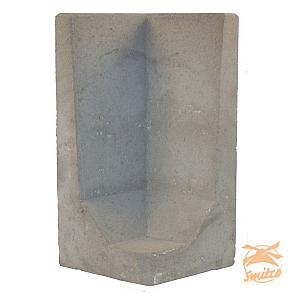 L-Element Hoeksteen Grijs 80x40x40cm