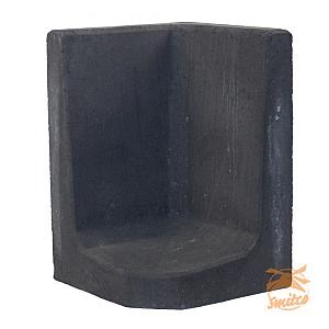 L-Element Hoeksteen Zwart 60x40x40cm