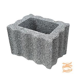 Bloembak Kubusflor 30x40x25 Zwart