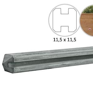 Betowood Betonpaal Tussen Met Sponning 11,5x11,5x278cm. Grijs W13045