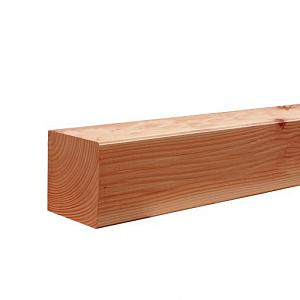Douglas Geschaafde Paal 6,5x6,5x400cm. Onbehandeld 1009226