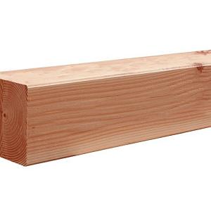Douglas Geschaafde Paal Duplo Verlijmd 14x14x300cm. Onbehandeld 1009231