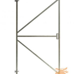 Stalen Deurframe Met Slotkast-Uitsparing   Verstelbaar Vuurverzinkt 180x100cm.  A232459 =V (Let op s