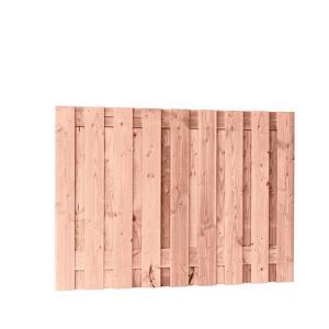 Fijnbezaagd Douglas Scherm (19 pl.) 15 mm. 180x130 cm. Onbehandeld, Plank 14cm. W42086 =V
