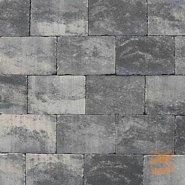 Abbeystones 20x30x6 cm. Grijs/Zwart Met Deklaag UITLOPEND
