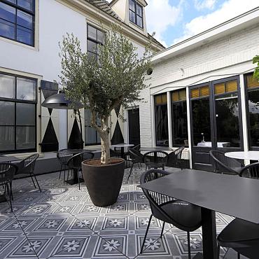 GeoCeramica® 60x60x4 Concreet Flower Decorate