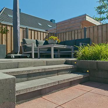 Patio Stapelblok Strak 30x10x12 cm. Antraciet