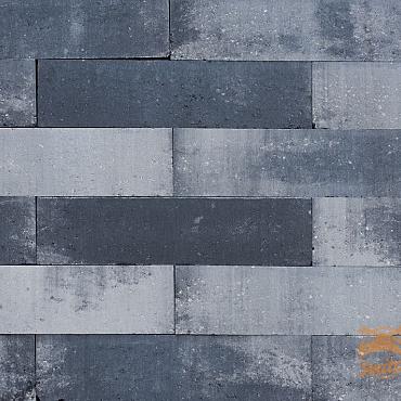 Patio Stapelblok Strak 60x15x15 cm. Grijs/Zwart