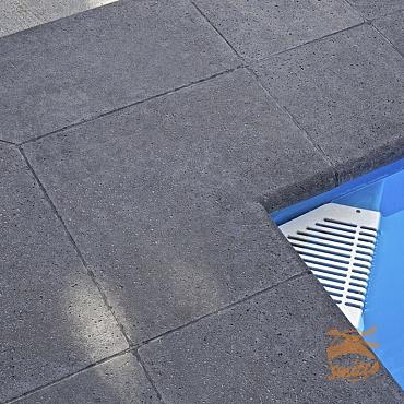 Schellevis Zwembadranden Hoekstukken Carbon (tbv 100x5)