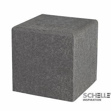 Schellevis Zitelement Vierkant 50x50x50 Grijs