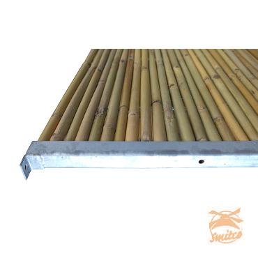 Set (2x) U-Profielen 180 cm. t.b.v. Bevestiging Bamboerol Gegalvaniseerd 180 cm.