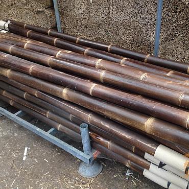 Bamboepalen BLACK Ø 10-12x300 cm. (262319)