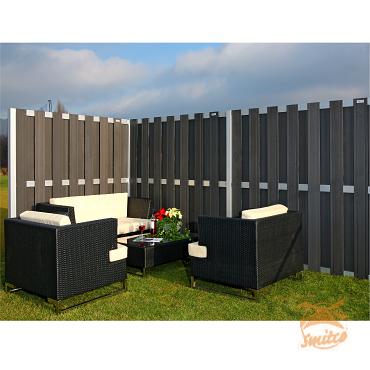 WPC Design Tuinscherm ALU 180 x 180 Antraciet