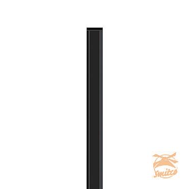 Aluminium Palen Met Cypresse Kern 6,8 x 6,8 x 186 Antraciet.  06319