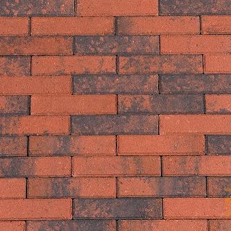 Waalformaat Strak 6cm. Rood/Zwart  UITLOPEND