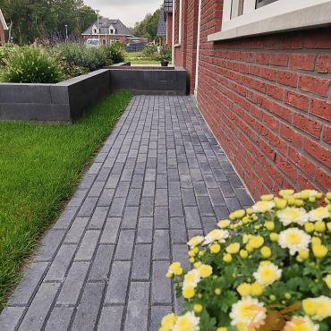 Dikformaat Strak 6cm. Zwart  UITLOPEND