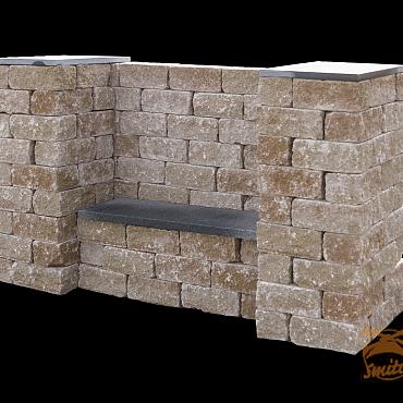 Combiwall Splitton Uno 30X15X12 Sierra Nevada (4 zijden gekloofd)