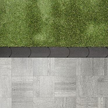 Graskantsteen 22X12X4,5 Antraciet