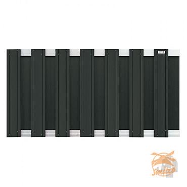 WPC Design Tuinscherm ALU 93 x 180 Antraciet 07938