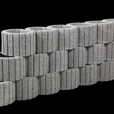 Cirkelflor Groot Grijs 48X38X30Cm
