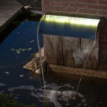 Watervallen RVS Nevada 30 cm. + LED