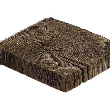 Timberstone Tussenpaal  15x15x65 cm. Coppice Brown