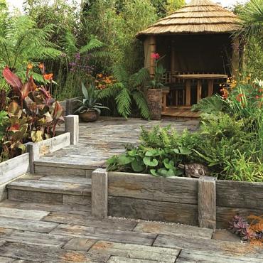 Timberstone Tussenpaal  15x15x65 cm. Coppice Brown