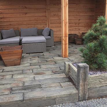 Timberstone Hoekpaal 15x15x65 cm. Coppice Brown