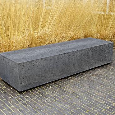 Schellevis Zitelement Recht 100x60x40 Grijs