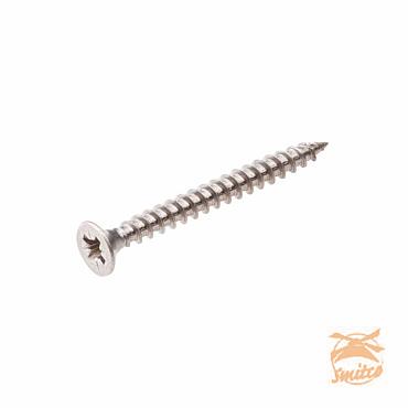 Doos Karton Spaanplaatschroef RVS  4 x 40 (200 st.)