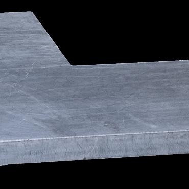 Vijverrand Spotted Blue Hoekstuk 50 x 20 x 3