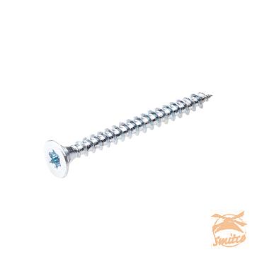 Spaanplaatschroef TX 5.0X80 (6ST) PK Verzinkt Blister Euurofix