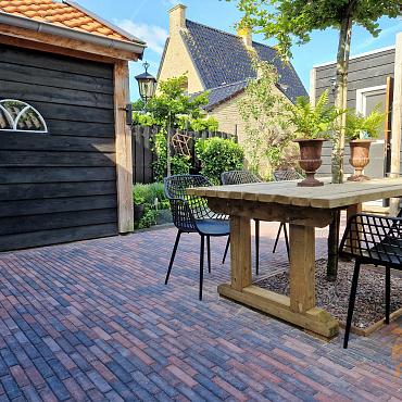 Waalformaat Strak 6cm. Rood/Zwart  UITLOPEND