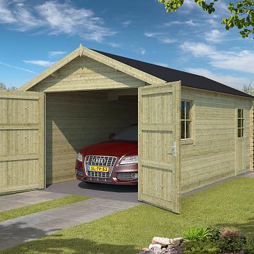 Garage Dillon 300x540 Olijfgroen Geïmpregneerd