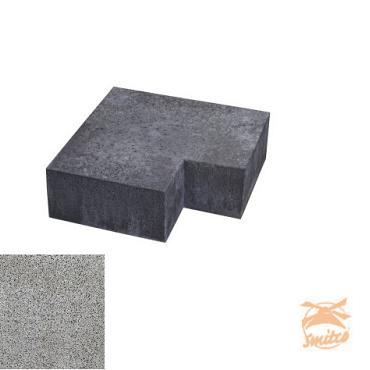 Schellevis Hoekstuk 90° t.b.v. Traptreden 100x37x15 Buiten Grijs