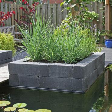 Patio Stapelblok getrommeld  60x12x12 cm. Antraciet