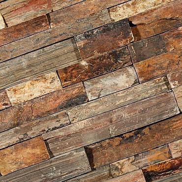 Pak á 5 st. Stonepanel Rusty Slate  15x60x1,5-2,5 cm