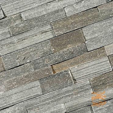 Pak á 5 st. Stonepanel Grey Quarzite 15 x 60 x 1,5-2,5 cm