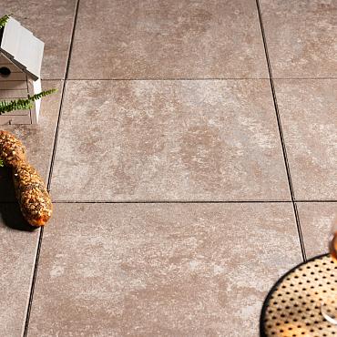 Trippel T 60x60x4 Bruin Nuance