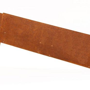 Kantopsluiting Single 300x27,5 Corten