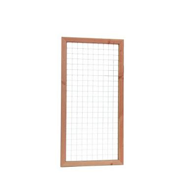 Douglas Betonijzer Trellis Maas 7,5x7,5 cm. In Raamwerk 4,5x7 cm. 90x180 cm. Blank W32055 =V