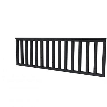 Douglas Hekwerk Type B 228,5 x 73 cm. Zwart Geïmpregneerd  W53570 (1009124-03)