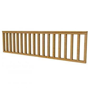 Douglas Hekwerk Type C 278,5 x 73 cm. Groen Geïmpregneerd  W52575 (1009125-02)