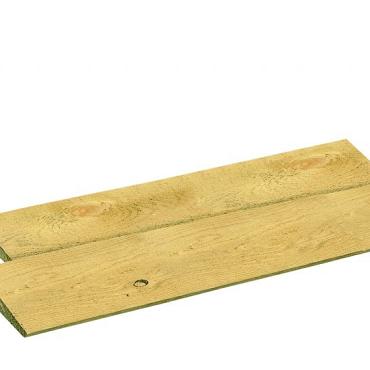 Gewolmaniseerd  Vuren Zweeds  Rabat  1,5x19,5x400 cm. W05203 =V UITLOPEND